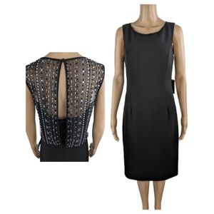 Vince Camuto Beaded Back Sheath Dress 6